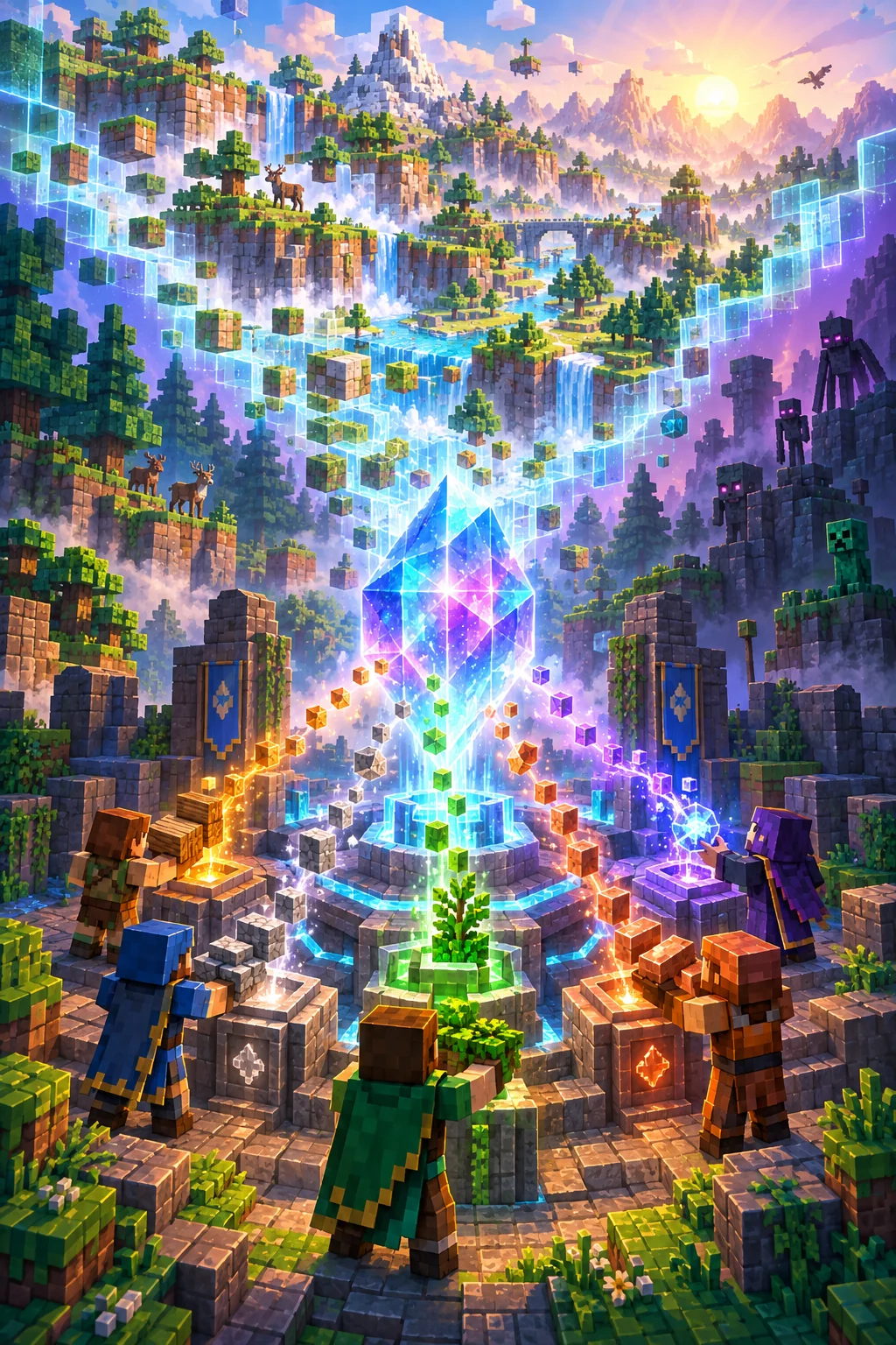Illustration d’une ouverture de cristal-frontière